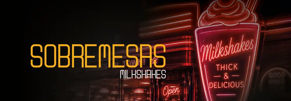 Sobremesas · Milkshakes